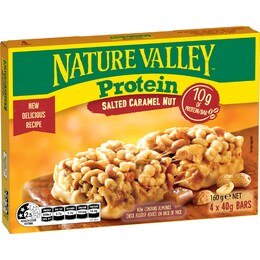 Nature Valley Protein Bar Salted Caramel Nut 160g 4 pack – Woolworths