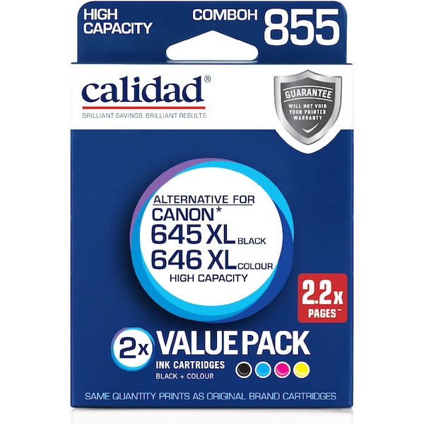 Calidad Canon PG-645 XL & CL-646 XL Ink Cartridge 2 pack