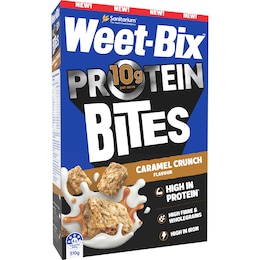 Weet-Bix Protein Bites Caramel Crunch Breakfast Cereal 510g – Woolworths