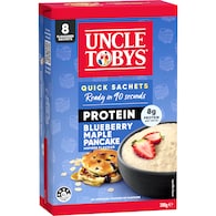Uncle Tobys Oats Protein Quick Sachets Blueberry Maple Pancake