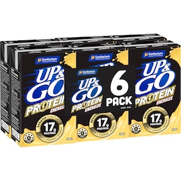 Up&Go Protein Energize Liquid Breakfast Banana 250mL x 6 pack – Woolworths