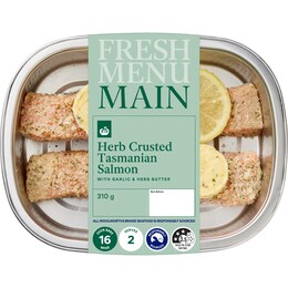  Fresh Menu Herb Crusted Australian Salmon Lemon Butter 310g