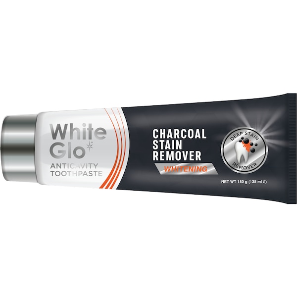 White Glo Charcoal Stain Remover Toothpaste 180g