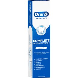 Oral-B Complete Defence System Whitening Toothpaste 200g – Woolworths