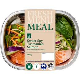  Fresh Menu Sweet Soy Australian Salmon With Noodles & Veg 340g