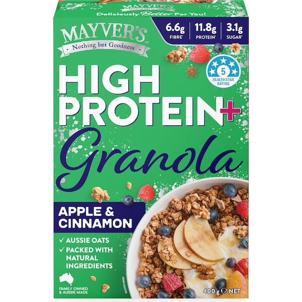 Mayver's High Protein Granola Apple & Cinnamon 400g
