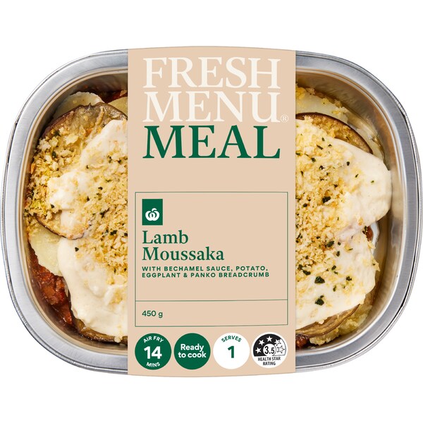 Woolworths Lamb Moussaka With Potato & Eggplant 450g