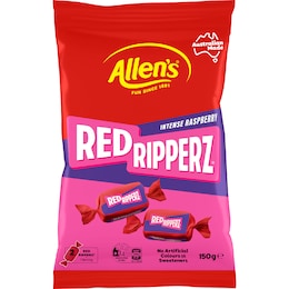 Allen's Red Ripperz Lollies Intense Raspberry 150g – Woolworths