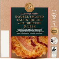 Signature Collection Double Smoked Bacon & Gruyere Quiche With Sauteed Leek