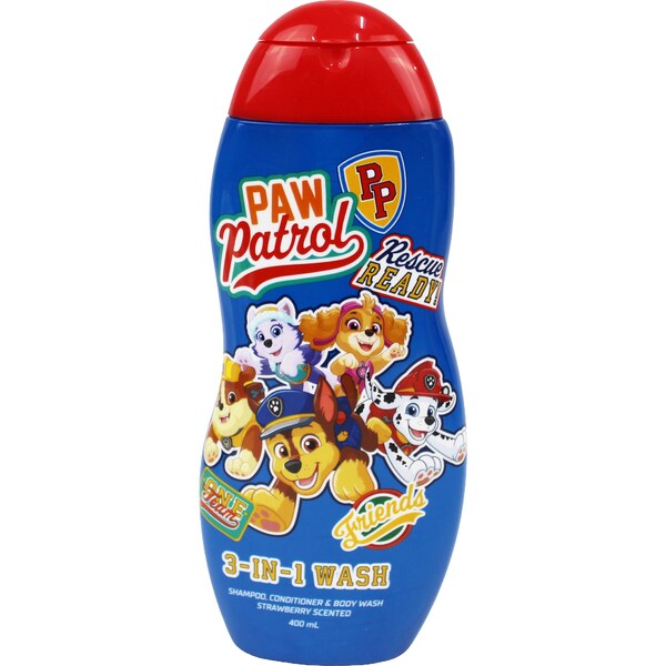 Paw Patrol 3 In 1 Wash Strawberry 400mL