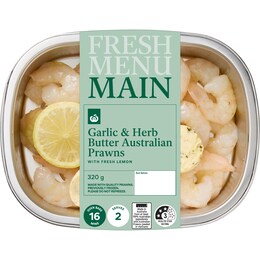  Fresh Menu Garlic Butter Australian Prawns 320g