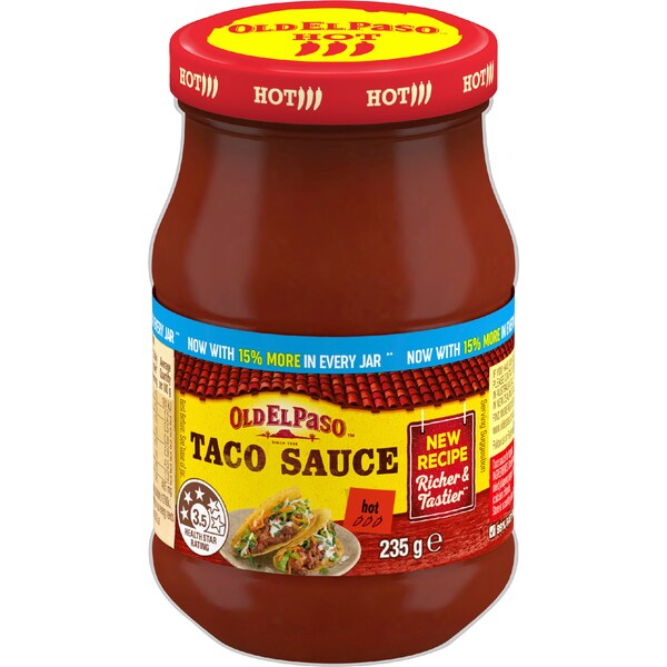 Old El Paso Taco Sauce Hot 235g