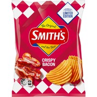 Smith's Crinkle Cut Potato Chips Crispy Bacon