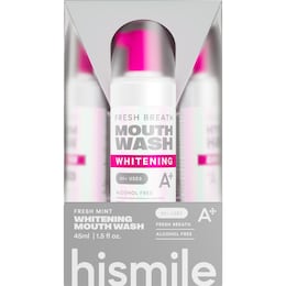 Hismile Whitening Mouthwash Fresh Mint 45mL – Woolworths