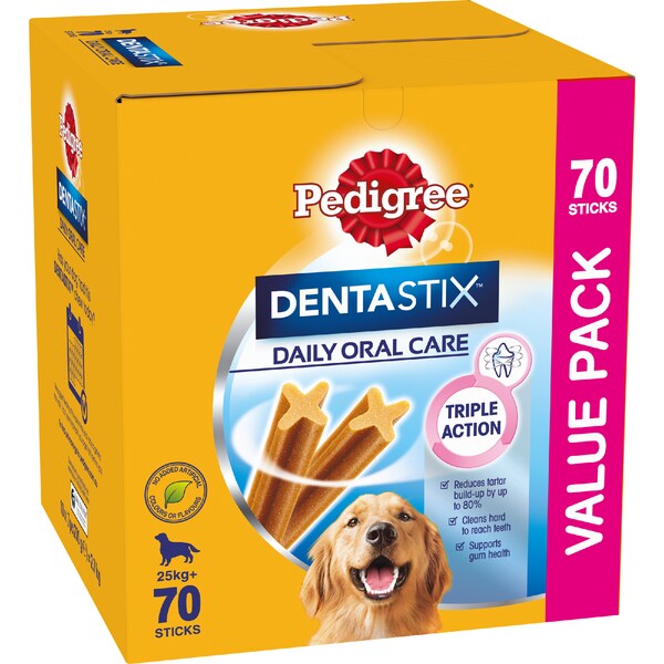 Pedigree Dentastix Dental Dog Treats Value Pack 70 pack