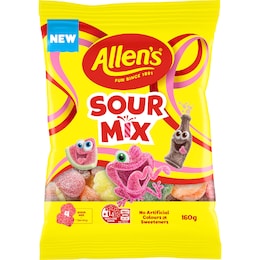 Allen's Lollies Sour Mix 160g – Woolworths