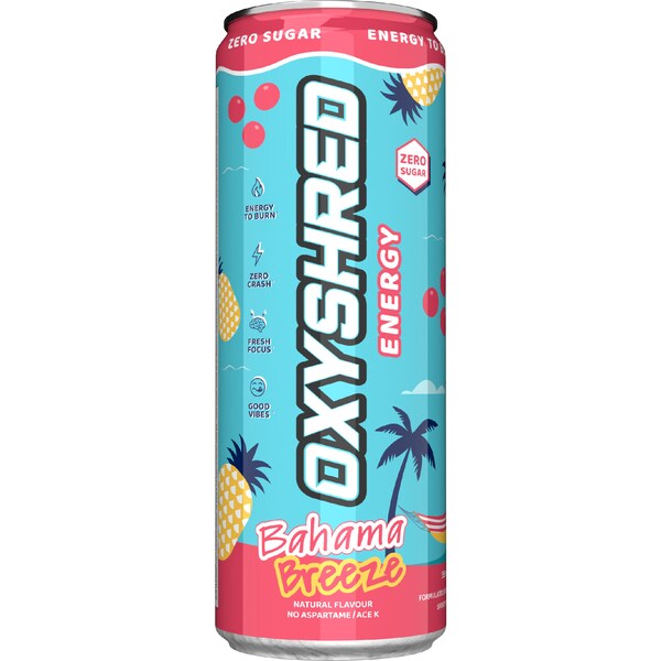 OxyShred Energy Drink Bahama Breeze 355mL