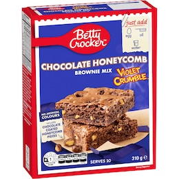 Betty Crocker Chocolate Honeycomb Violet Crumble Brownie Mix 310g – Woolworths