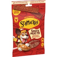 Schmackos Strapz Dog Treats Saucy Meat Pie