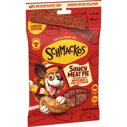 Schmackos Strapz Dog Treats Saucy Meat Pie 180g – Woolworths