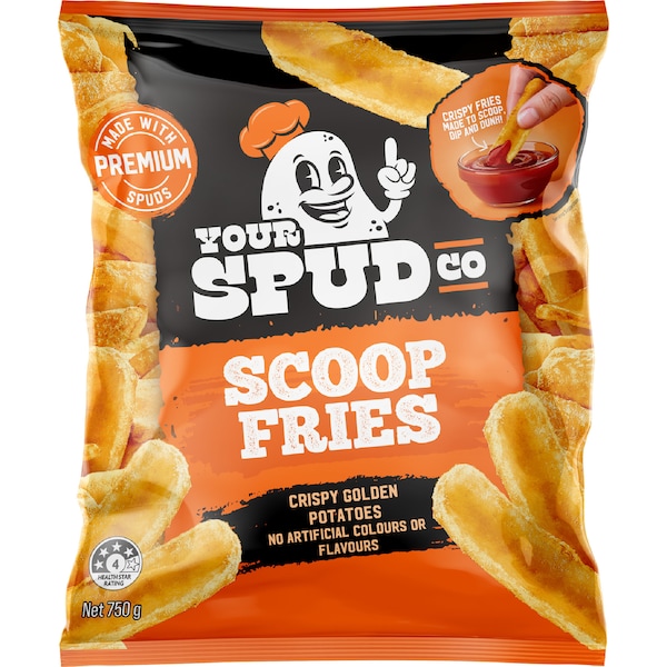 Your Spud Co Potato Scoop Fries 750g