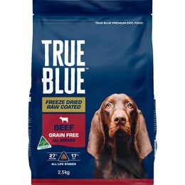 True Blue Freeze Dry Raw Coated Dry Dog Food Grain Free With Beef 2.5kg – Woolworths