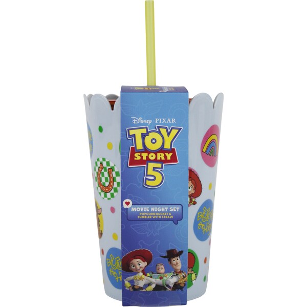 Toy Story Popcorn Bucket & Tumbler each