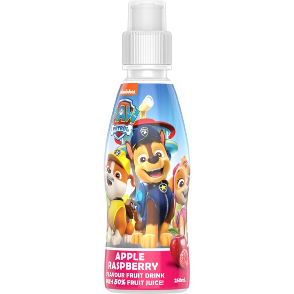 Fruity Burst Paw Patrol Apple Raspberry Fruit Drink 250mL