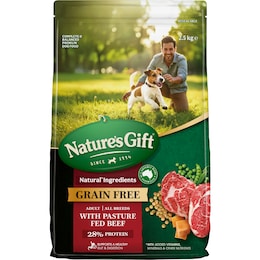 Nature's Gift Grain Free Adult Dry Dog Food With Pasture Fed Beef 2.5kg – Woolworths
