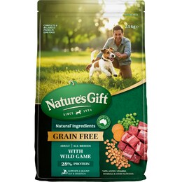 Nature's Gift Grain Free Adult Dry Dog Food With Wild Game 2.5kg – Woolworths