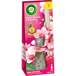 Air Wick 2x Essential Oil Reed Diffuser Cherry Blossom & Raspberry 42mL – Woolworths