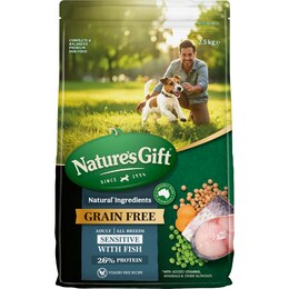 Nature's Gift Grain Free Sensitive Adult Dry Dog Food With Fish 2.5kg – Woolworths