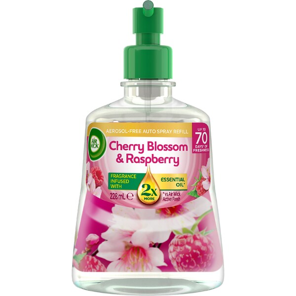 Air Wick Air Freshener Auto Refill Cherry Blossom & Raspberry 228mL