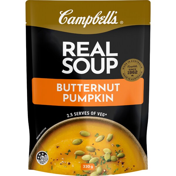 Campbell's Real Soup Pouch Butternut Pumpkin 330g