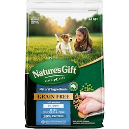 Nature's Gift Grain Free Puppy Dry Dog Food With Chicken & Fish 2.5kg – Woolworths