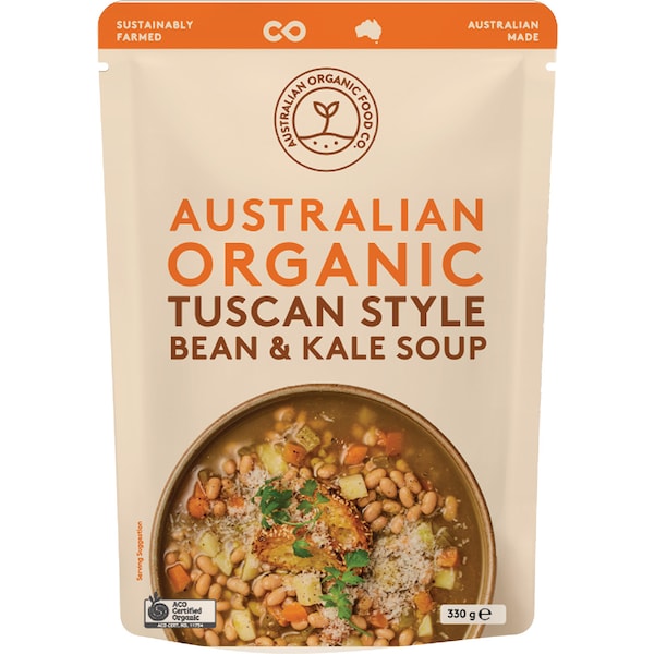 Australian Organic Food Co. Tuscan Style Bean & Kale Soup Pouch 330g