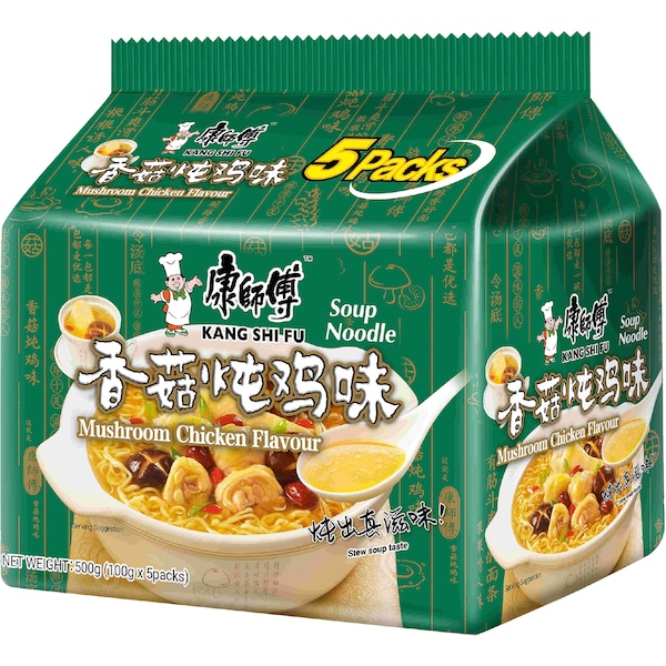Kang Shi Fu Soup Noodles Mushroom Chicken 5 pack