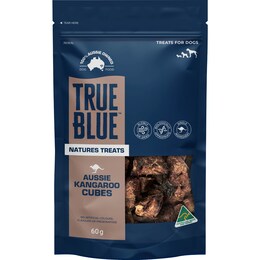 True Blue Aussie Kangaroo Cubes Dog Treats 60g – Woolworths