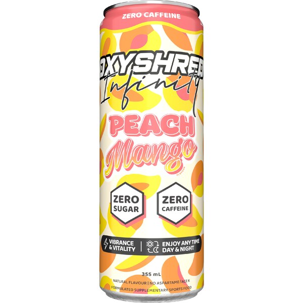 OxyShred Infinity Peach Mango Can 355mL