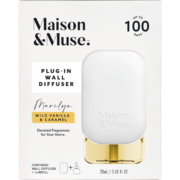 Maison & Muse Plug In Wall Diffuser Wild Vanilla & Caramel Marilyn 20mL