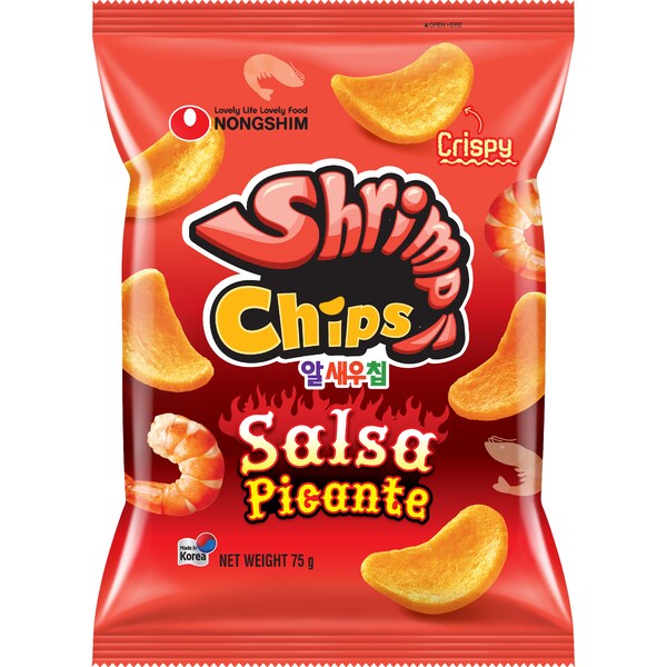 Nongshim Shrimp Chips Salsa Picante 75g