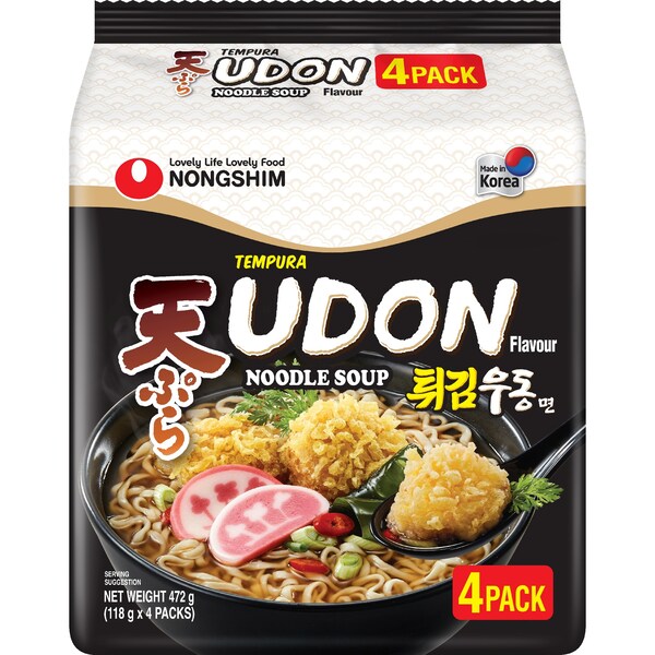 Nongshim Tempura Udon Noodle Soup 4 pack