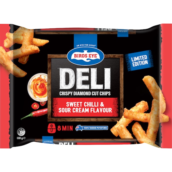 Birds Eye Deli Sweet Chilli & Sour Cream Chips 600g