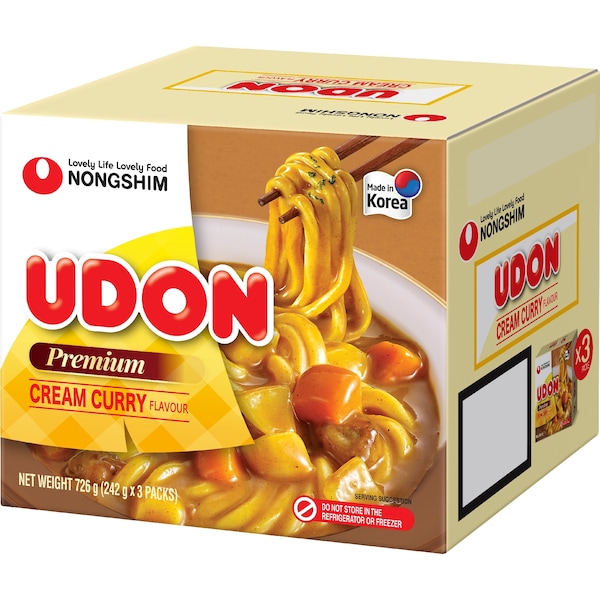 Nongshim Udon Noodles Cream Curry 3 pack