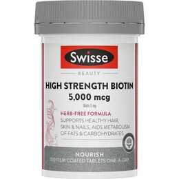 Swisse High Strength Biotin 5000Mcg Tablets 100 pack – Woolworths