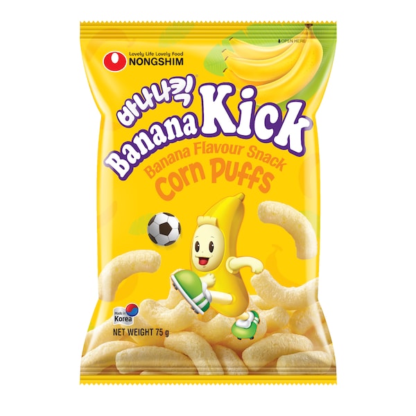 Nongshim Banana Kick Corn Puffs 75g