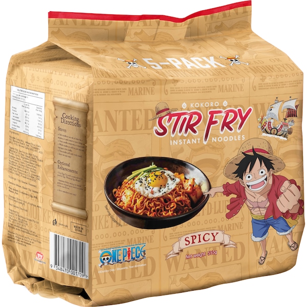 Kokoro Stir Fry Instant Noodles Spicy 5 pack