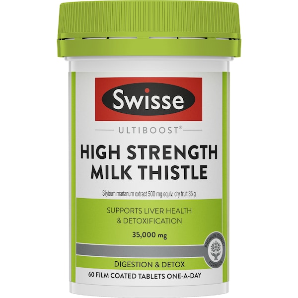 Swisse Ultiboost High Strength Milk Thistle Film Coated Tablets 60 pack