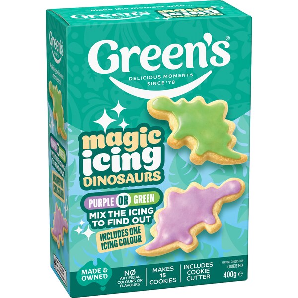 Green's Magic Cookie Mix Dinosaur 400g