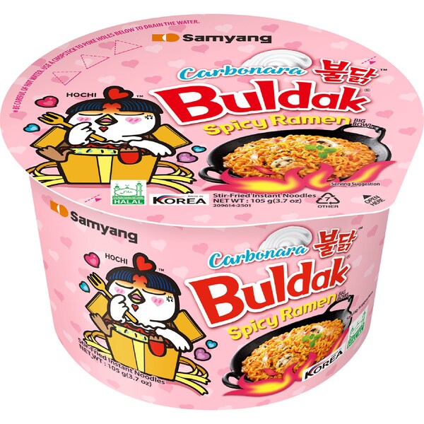 Samyang Buldak Carbonara Spicy Ramen Big Bowl 105g